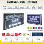 Kayan Yazı 32x160 Beyaz Led Tabela