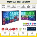 Kayan Yazı 48x96 RGB Led Tabela