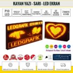 Kayan Yazı 48x64 Sarı Led Tabela