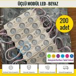 Üçlü Modül Led Beyaz (200 Adet)