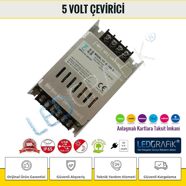 5V 20A çevirici