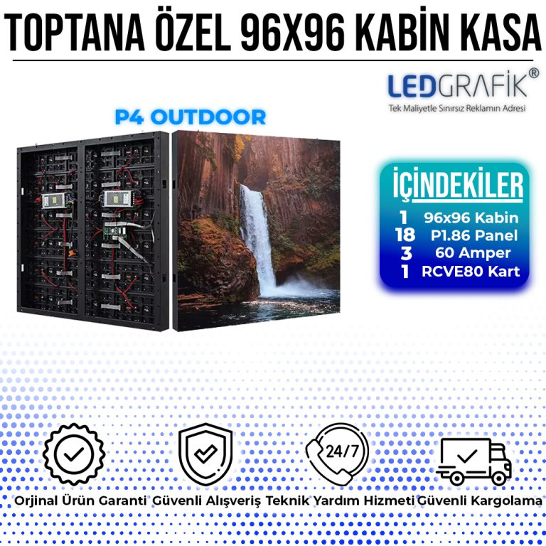 P4 RGB LED EKRAN DIŞ MEKAN 96 CM X 96 CM