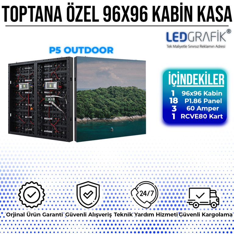 P5 RGB LED EKRAN DIŞ MEKAN 96 CM X 96 CM