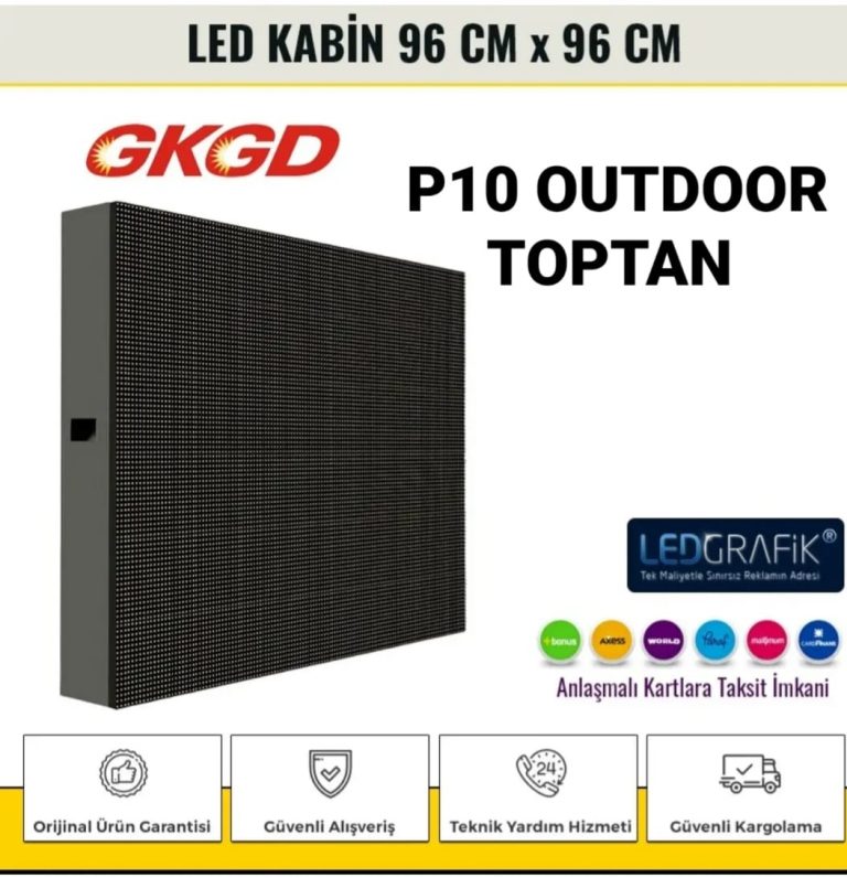 P10 RGB LED EKRAN DIŞ MEKAN 96 CM X 96 CM
