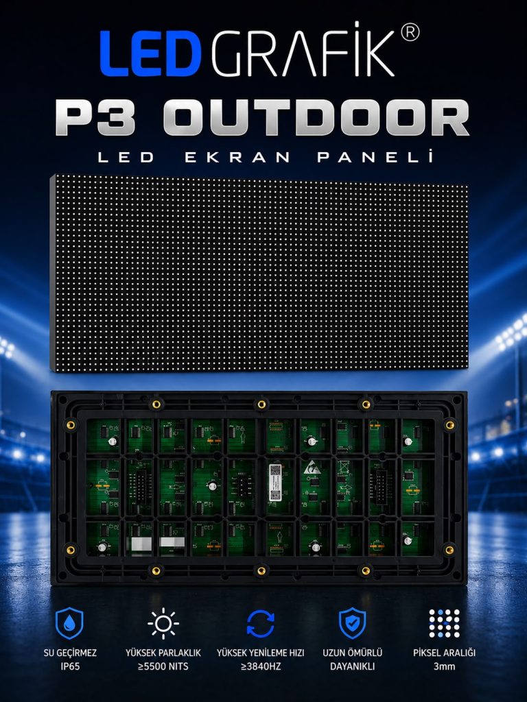 P3 RGB OUTDOOR LED EKRAN PANEL