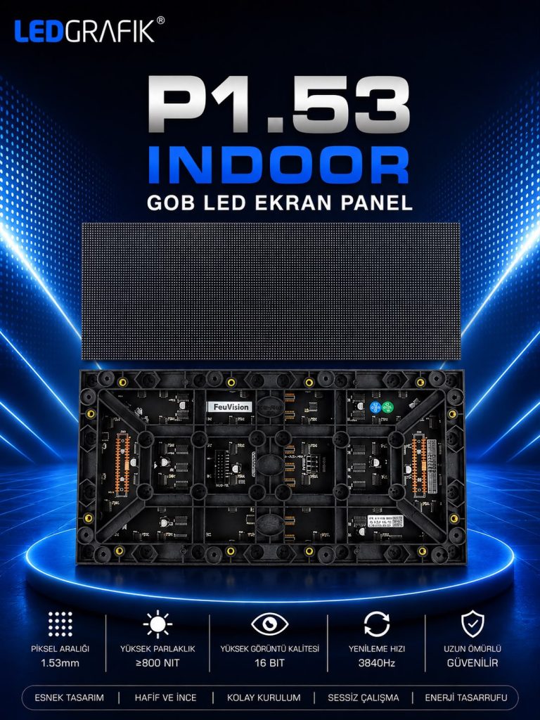 P1.53 GOB RGB İNDOOR LED EKRAN PANEL