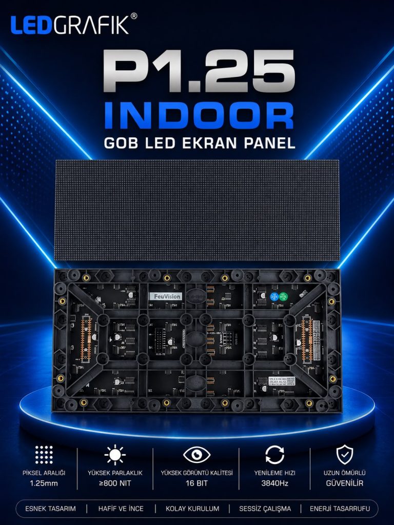 P1.25 GOB RGB İNDOOR LED EKRAN PANEL