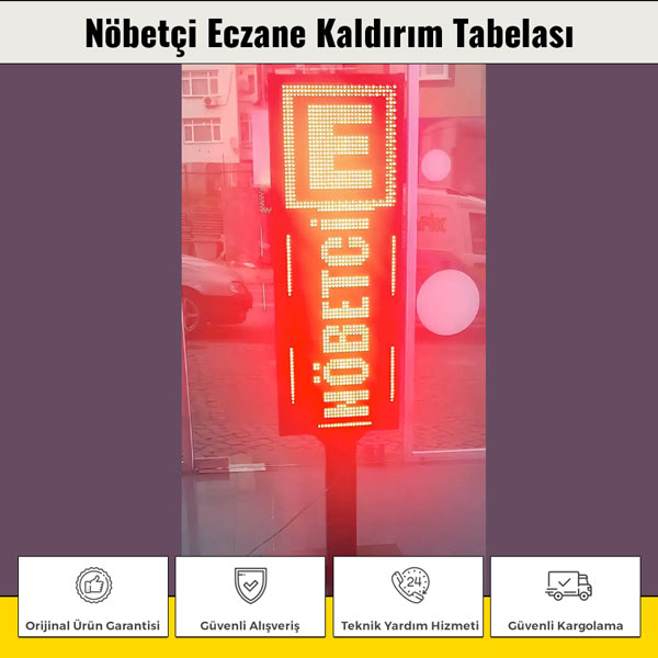 Nöbetçi Eczane Kaldırım Tabelası